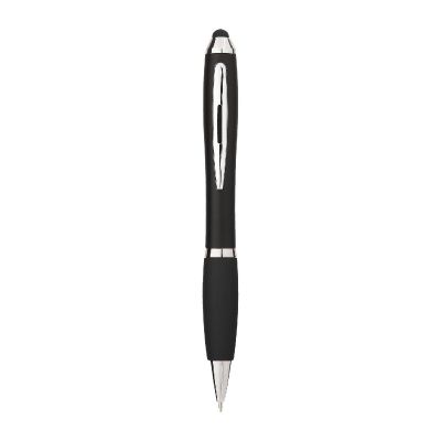 NASH - Stylus bunter Kugelschreiber mit schwarzem Griff (schwarze Mine)