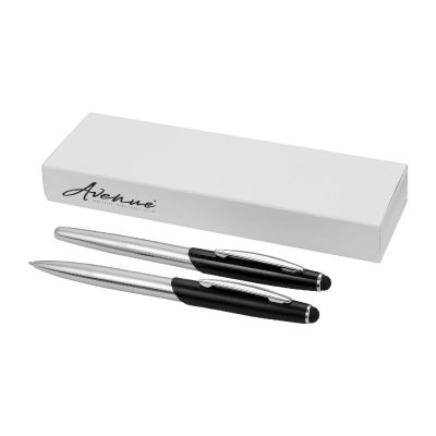 GENEVA - Stylus Kugelschreiber- und Tintenrollerset (blaue Mine)