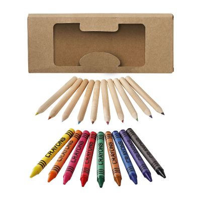 LUCKY - 19-teiliges Waxmal- und Buntstifte Set