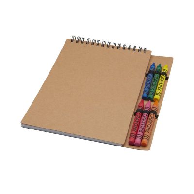 DOODLE - A5 Softcover Spiralnotizbuch mit Farbstiftset