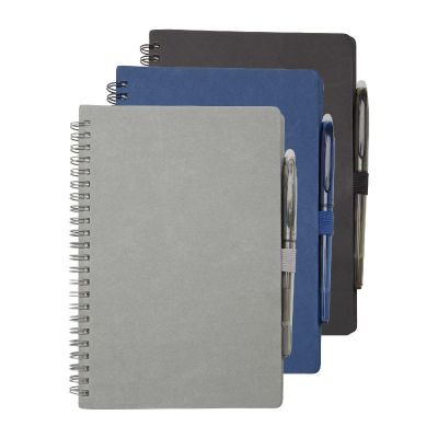 SLATE - A5 wiederverwendbares Hardcover Notizbuch und Stiftset (schwarze Mine)