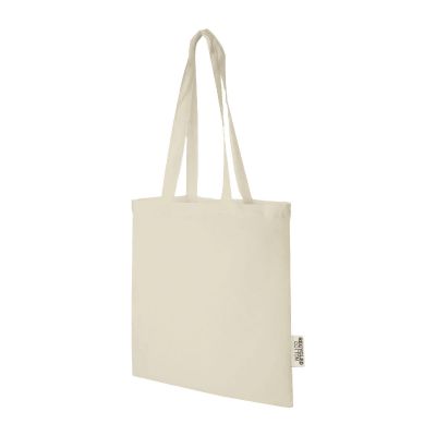 MADRAS - 140 g/m² Baumwoll Tragetasche aus GRS recycelter Baumwolle, 7L
