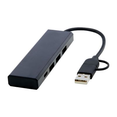 RISE - USB 2.0 Hub aus recyceltem RCS Aluminium