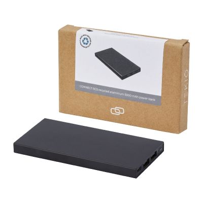 CONNECT - 5000 mAh Powerbank aus recyceltem Aluminium