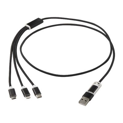 VERSATILE - 5-in-1 Ladekabel aus recyceltem Aluminium