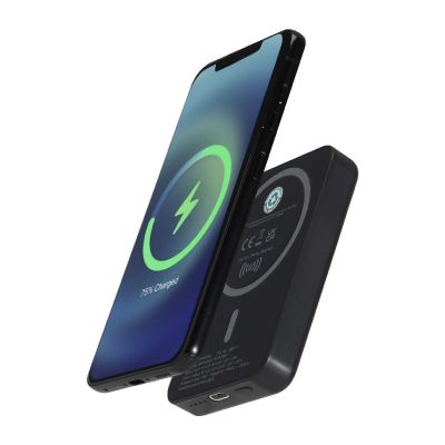 ACRAB - 15 W 5.000 mAh magnetische kabellose Powerbank mit 20 W PD aus recyceltem Kunststoff