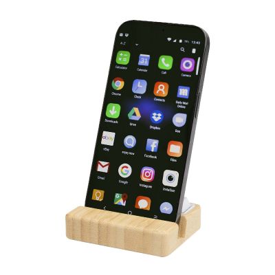 ALGOL - Smartphonehalterung aus recyceltem Kunststoff mit Fidget-Toy mit Bambusdetails