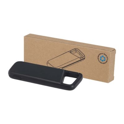 ALKES - 12 W 5.000 mAh wasserfeste Powerbank aus recyceltem Kunststoff mit Karabinerhaken