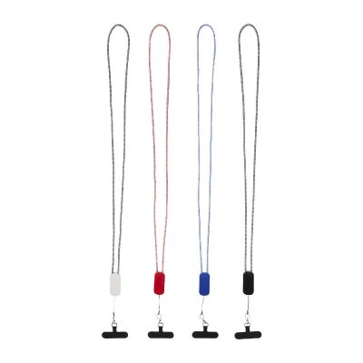 ANSER - Smartphone Lanyard aus recyceltem Kunststoff mit 27 W 5-in-1 integriertem Kabel