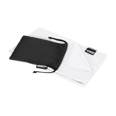 RAQUEL - Sport Kühlhandtuch im Etui aus recyceltem PET Kunststoff 80 x 30 cm