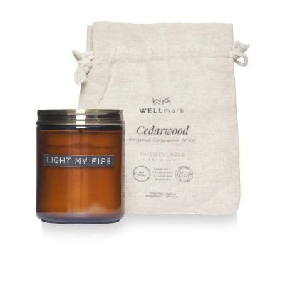 WELLMARK - Medium Zedernholz Duftkerze