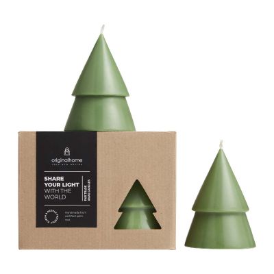 NATALE -Originalhome Weihnachtsbaum Kerze M, 2er Set