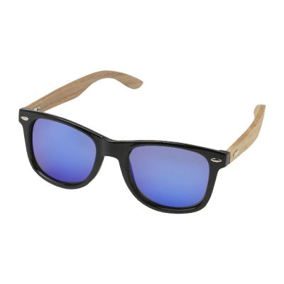 HIRU - verspiegelte polarisierte Sonnenbrille aus rPET/Holz in Präsentbox
