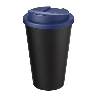 AMERICANO® - Eco 350 ml recycelter Becher mit auslaufsicherem Deckel
