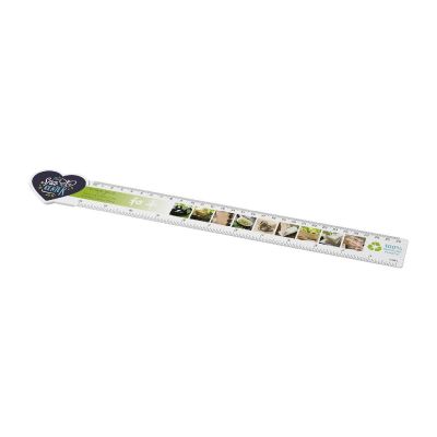 TAIT - 30 cm herzförmiges Lineal aus Recycling-Kunststoff