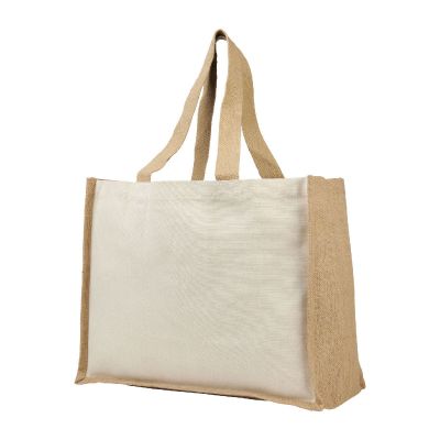 VARAI - 320 g/m Canvas und Jute Einkaufstasche 23L