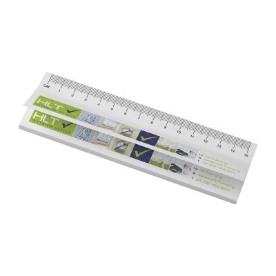 FOGLIETTI ADESIVI -Sticky-Mate® Haftnotizen mit gedrucktem 15 cm Lineal aus recyceltem Material