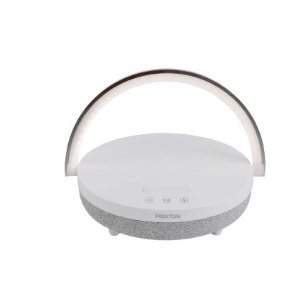 W -Prixton 10 4-in-1 Bluetooth®-Lautsprecher mit LED-Licht und kabelloser Ladestation