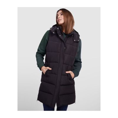 ESTONIA - Gepolsterte Damenweste mit abnehmbarer Kapuze