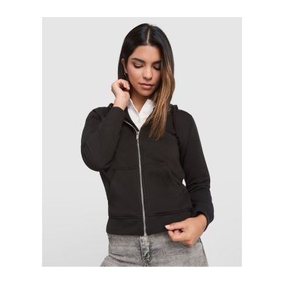 MUNCIE - Damen Sweatjacke mit Kapuze und Futter Ton-in-Ton