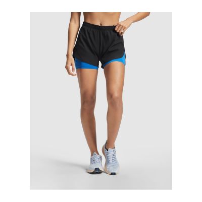 CAGLIARI - Damen Sportshorts mit Innenleggin in Kontrastfarbe