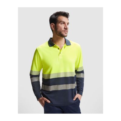 BOSTON - hi-viz langarm-poloshirt