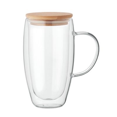 TEROL - Doppelwandiger glasbecher 450ml