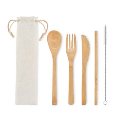 SETSTRAW - Besteck-set bambus