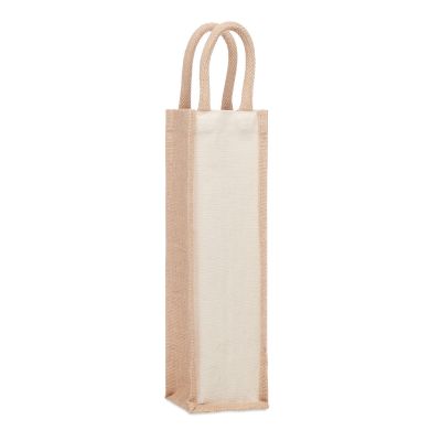 CAMPO DI VINO - Flaschen-geschenktasche jute