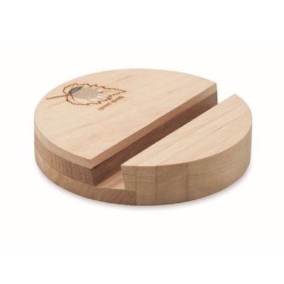 GROW ROUND STAND - Smartphone halter birkenholz