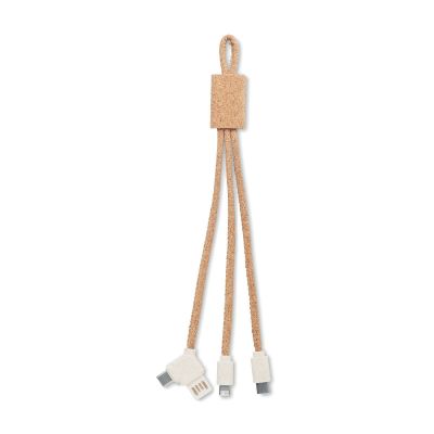 CABIE - 3in1 ladekabel kork