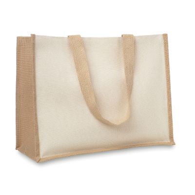 CAMPO DE FIORI - Jute/canvas shopper 