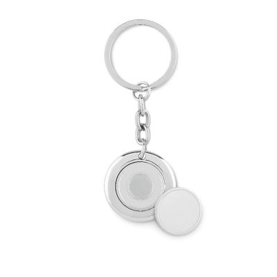 FLAT RING - Schlüsselring mit münzhalter