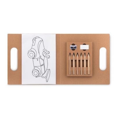 FOLDER2 GO - Malset mit 6 buntstiften