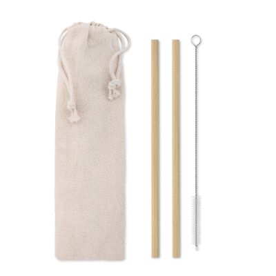 NATURAL STRAW - Bambus trinkhalme-set