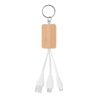 CLAUER - Schlüsselring-ladekabel 3in1