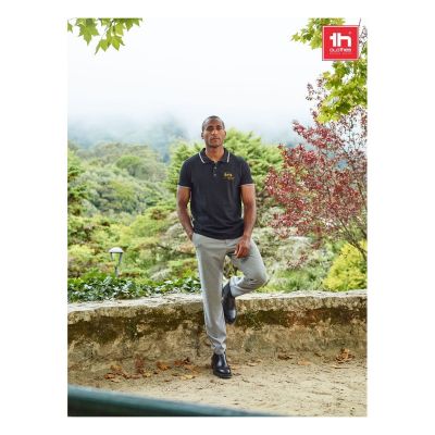 THC ROME - Zweifarbiges Baumwoll-Poloshirt für Herren