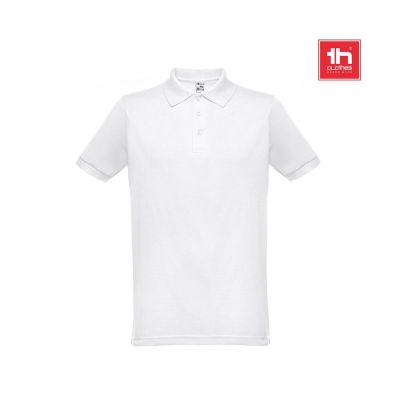 THC BERLIN WH - Kurzärmeliges Herren-Poloshirt. Farbe Weiß