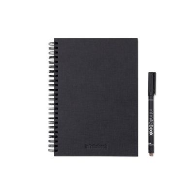 STARTER KIT INFINITEBOOK A5 PLANNER TEXTURE - Set bestehend aus einem Infinitebook mit Hardcover, einem Reinigungsset, einem Marker und einem Halter für Kugelschreiber