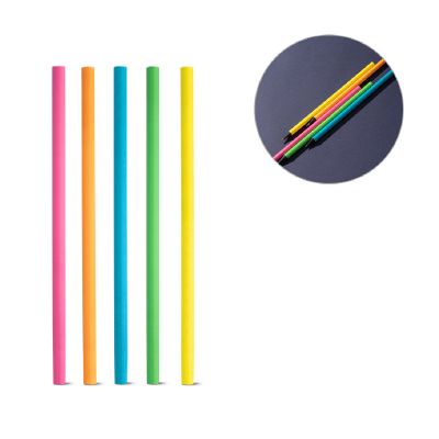 LUCIAN - Fluoreszierender Bleistift aus Holz mit Härtegrad HB