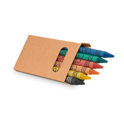 EAGLE - Schachtel mit 6 Wachsmalstiften