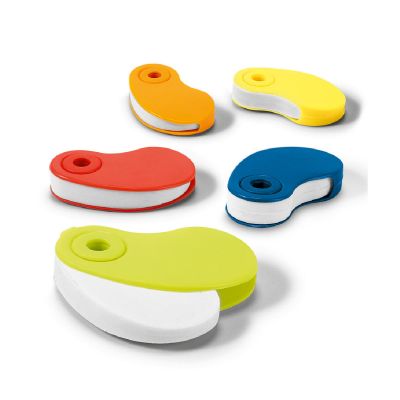 SIZA - Weißes Radiergummi aus TPR mit farbiger PP-Schutzhülle