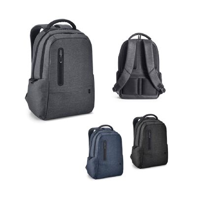RE-BOSTON - Wasserabweisender 2Tone-Laptop-Rucksack aus recyceltem Nylon mit 210D-Fach