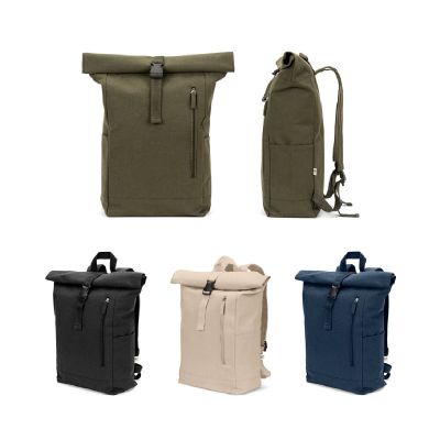 SAINT - Roll-Top-Rucksack aus recyceltem Baumwolle und recyceltem Polyester (380 g/m²)