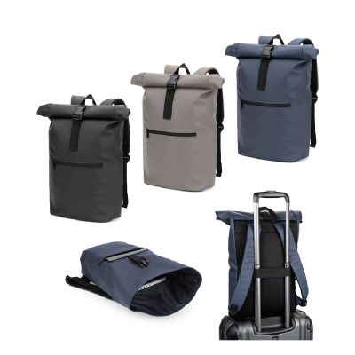 PORTLAND - Roll-Top-Rucksack aus PU mit Laptopfach, 16“