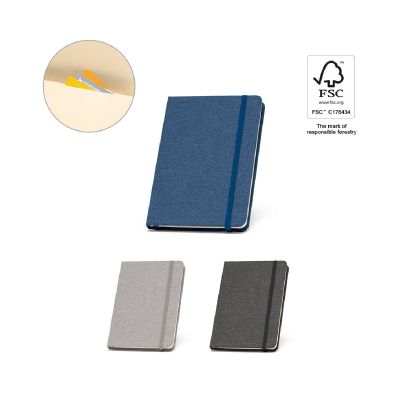 BOYD - A5 Notizbuch aus recyceltem Polyester (100% rPET) mit linierten Blättern