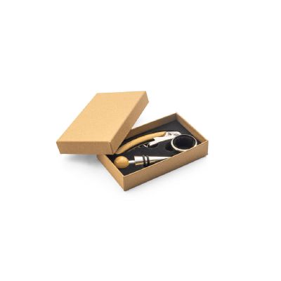 SAVORY - Weinset aus Bambus und Edelstahl