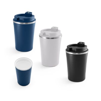 PHELPS CERAMIC - Reisebecher aus Edelstahl mit Keramikbeschichtung innen 470ml