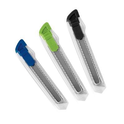 PAYTON - Teppichmesser, transparent mit sicherer abtrennbarer Feststellklinge