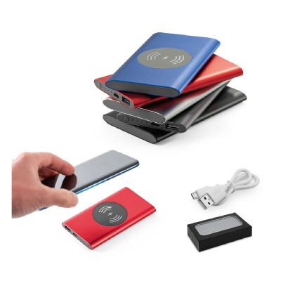 CASSINI - Powerbank 4'000 mAh mit 5W wireless Ladegerät aus Recyceltes Aluminium (100 % rAL)